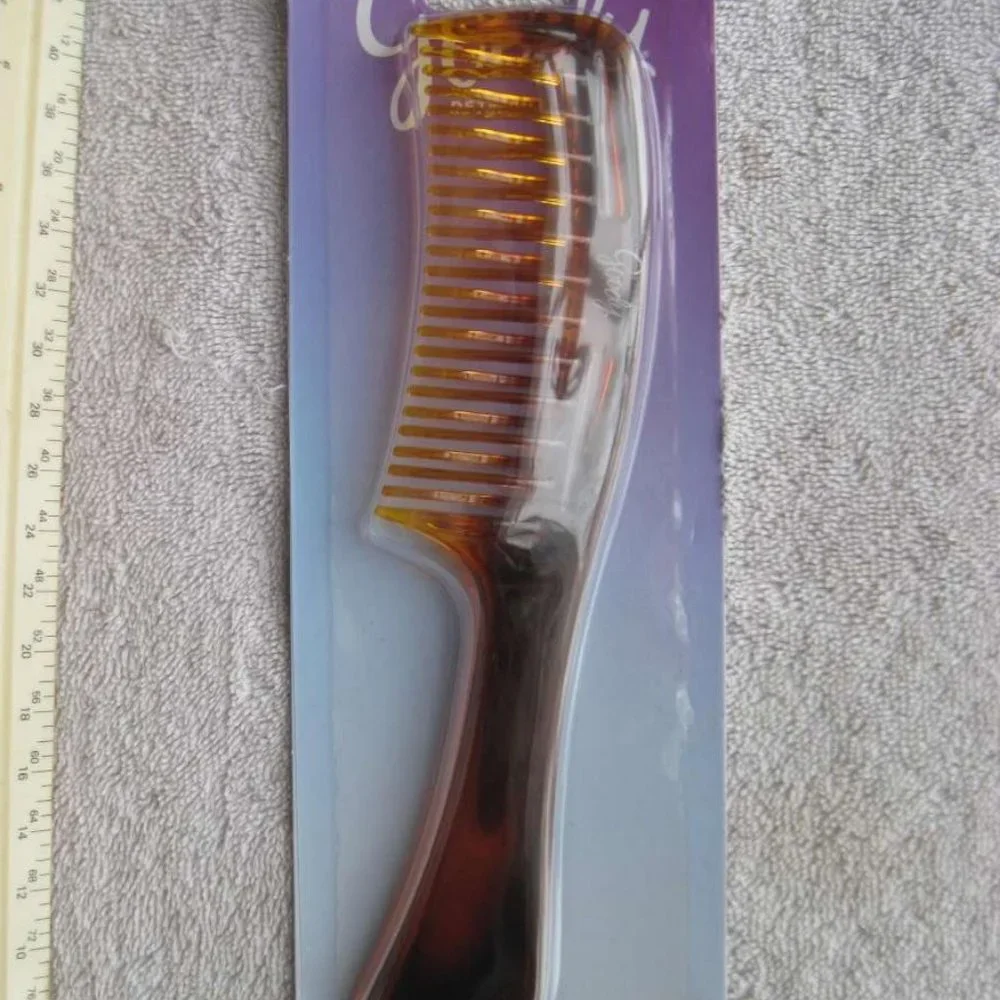 Solid Plastic Curved Wide Spaced Teeth Tooth Super Detangling Hair Comb Detangle